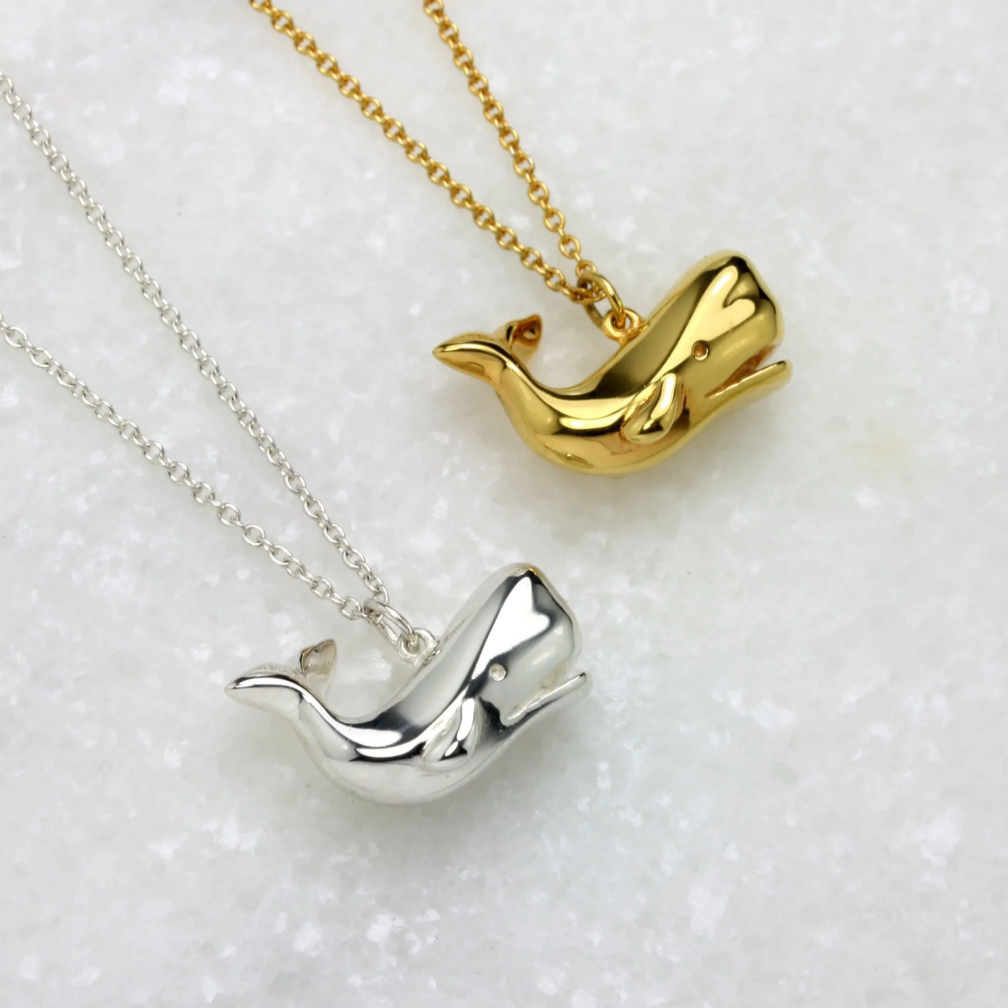 Whale Pendant with Water Spout
